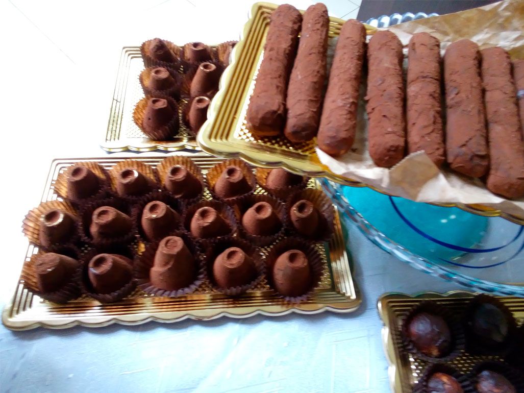Мастер-класс на тему "Мужской шоколад и сырные конфеты"