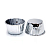 Форма Маффин с бортиком Серебро металлик 50*40мм 850102